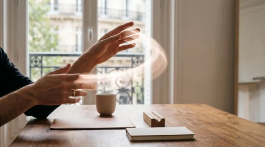 Illustration symbolisant le mouvement et le partage d'un contenu animé dans un contexte éditorial français